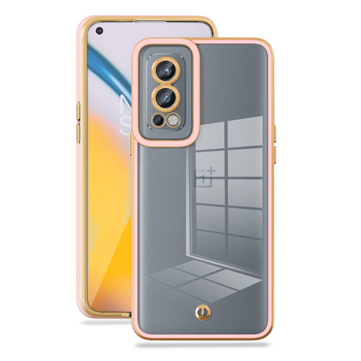 For OnePlus Nord 2 5G Soft TPU Clear Back Cover Elegant Electroplated Drop-proof Cellphone Case For OnePlus Nord 2 5G Soft TPU Clear Back Cover Elegant Electroplated Drop-proof Cellphone Case
